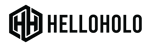 HelloHolo Logo - Horizontal Black